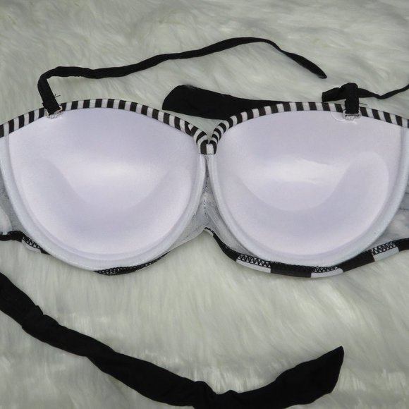 Sailor Style High Waist Halter Tie Bikini Swimsuit - Picture 5 of 5